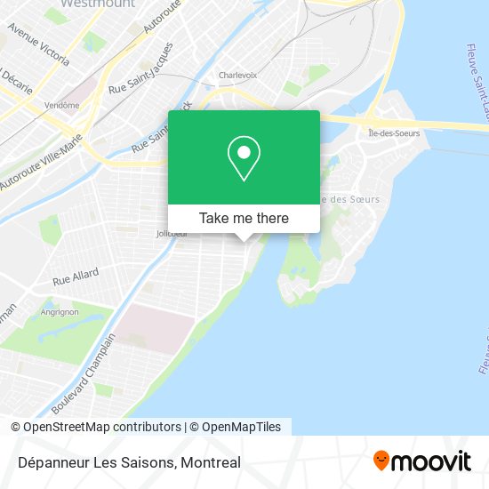 Dépanneur Les Saisons map