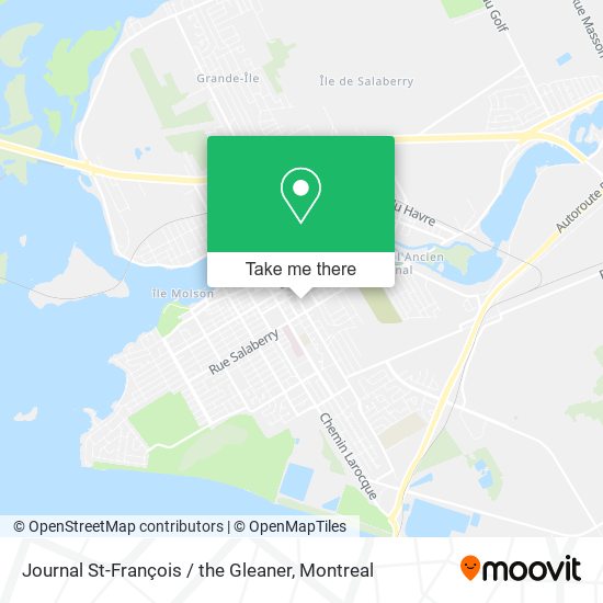 Journal St-François / the Gleaner map