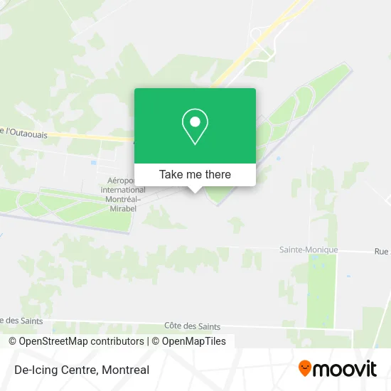 De-Icing Centre map