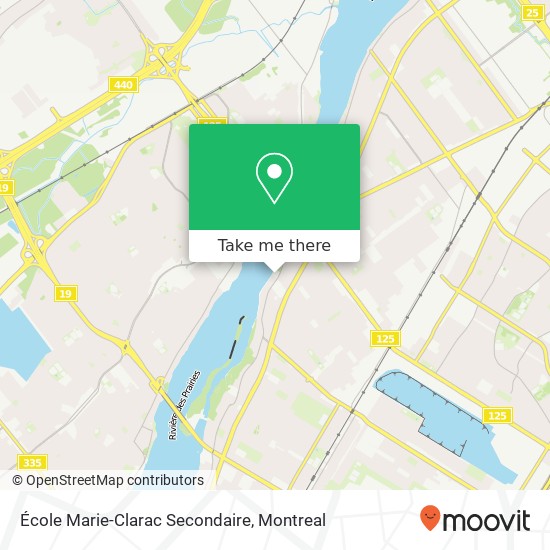 École Marie-Clarac Secondaire map