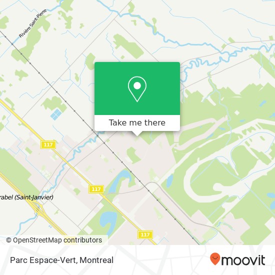 Parc Espace-Vert map