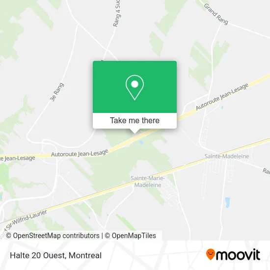 Halte 20 Ouest map