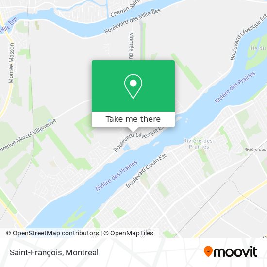 Saint-François map