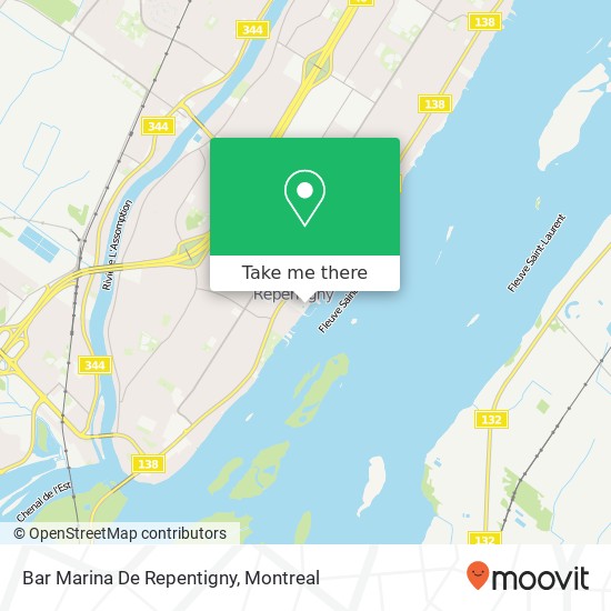 Bar Marina De Repentigny map