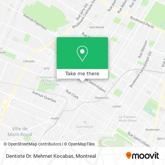 Dentiste Dr. Mehmet Kocabas map