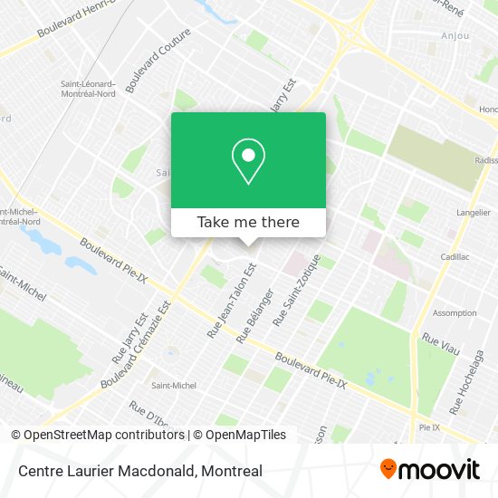 Centre Laurier Macdonald map