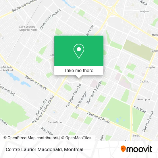 Centre Laurier Macdonald map