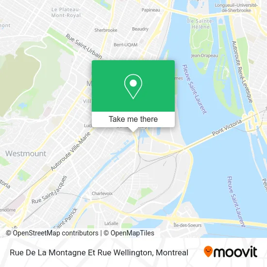 Rue De La Montagne Et Rue Wellington map