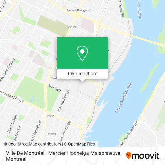 Ville De Montréal - Mercier-Hochelga-Maisonneuve map