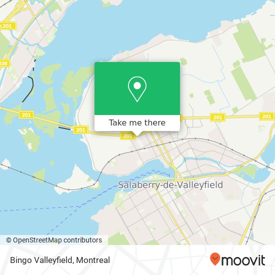 Bingo Valleyfield map