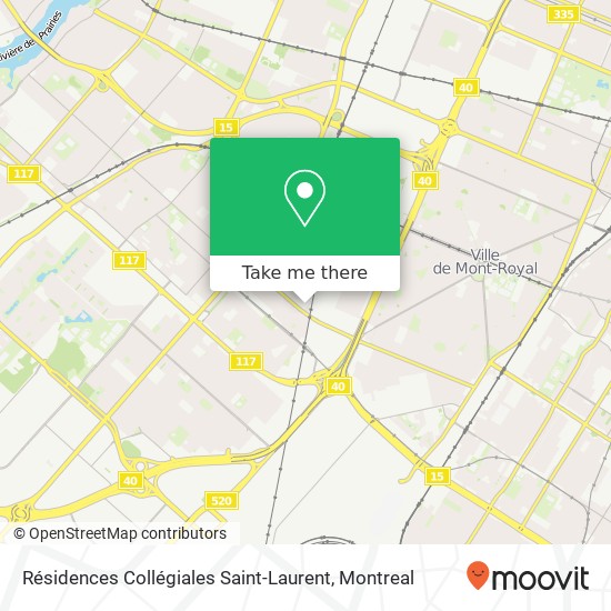 Résidences Collégiales Saint-Laurent map