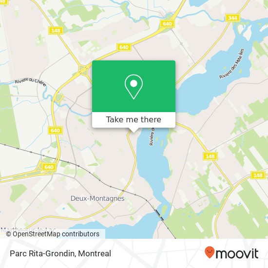 Parc Rita-Grondin map