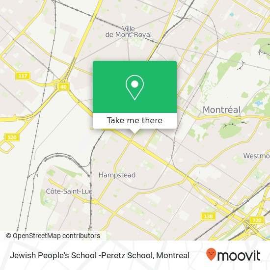 Jewish People's School -Peretz School map