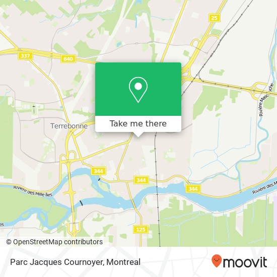 Parc Jacques Cournoyer map