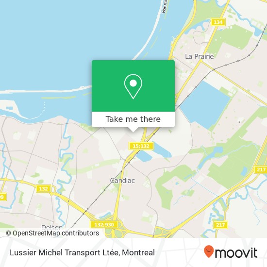 Lussier Michel Transport Ltée map