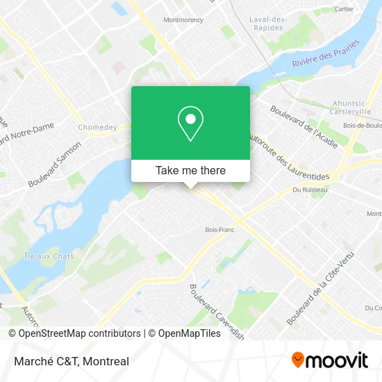Marché C&T map