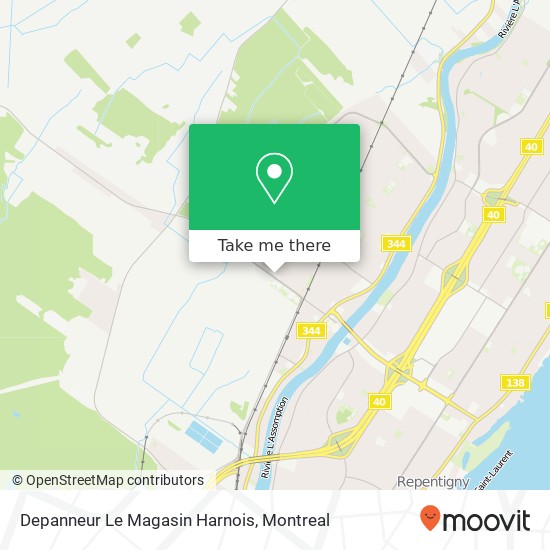 Depanneur Le Magasin Harnois map