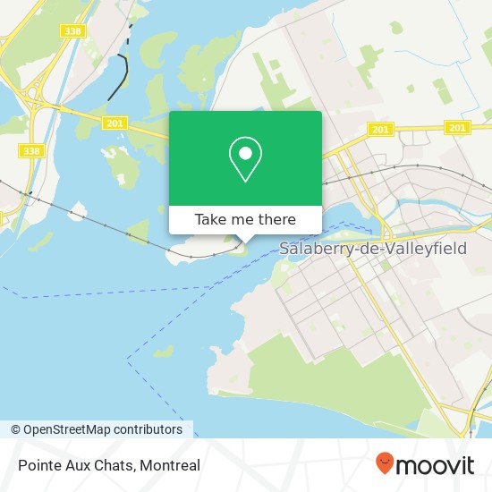 Pointe Aux Chats map