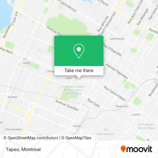 Tapeo map