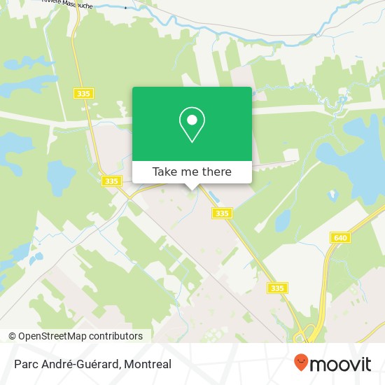Parc André-Guérard map