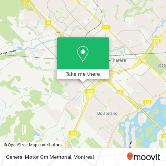 General Motor Gm Memorial map