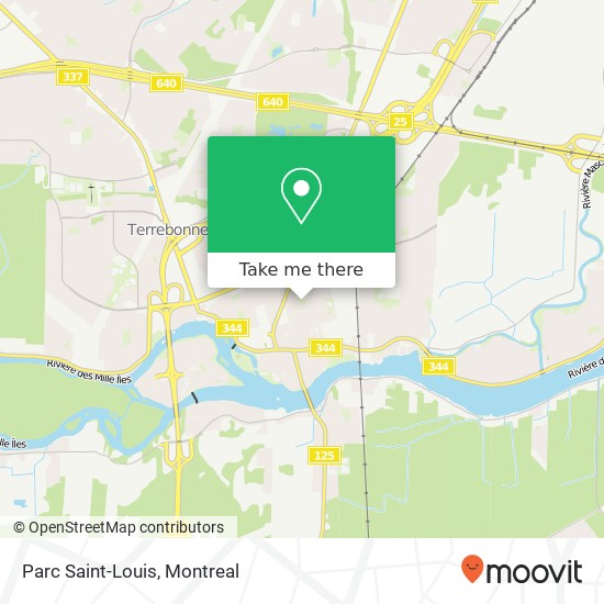 Parc Saint-Louis map