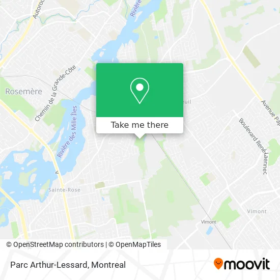 Parc Arthur-Lessard map