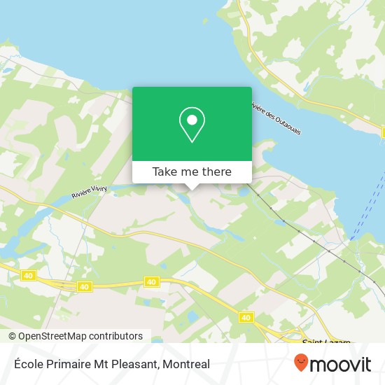 École Primaire Mt Pleasant map