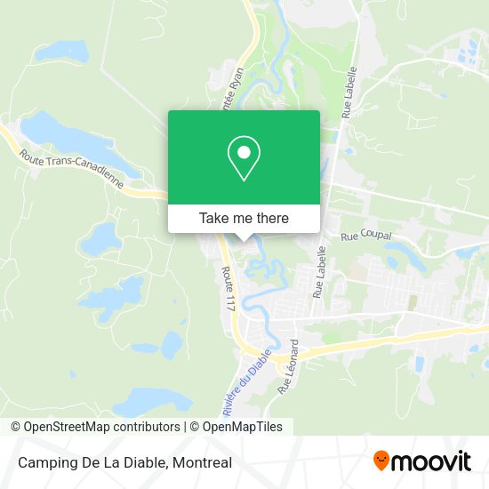 Camping De La Diable map