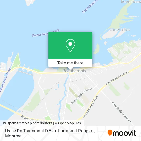Usine De Traitement D'Eau J.-Armand-Poupart map