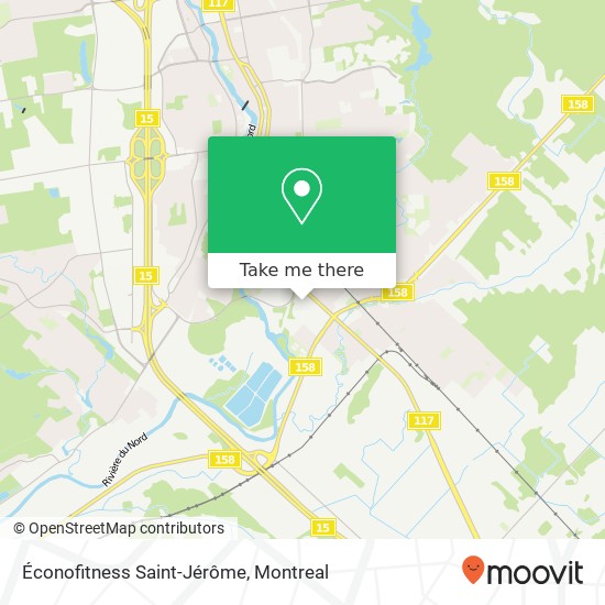 Éconofitness Saint-Jérôme map