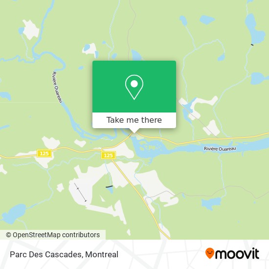 Parc Des Cascades map