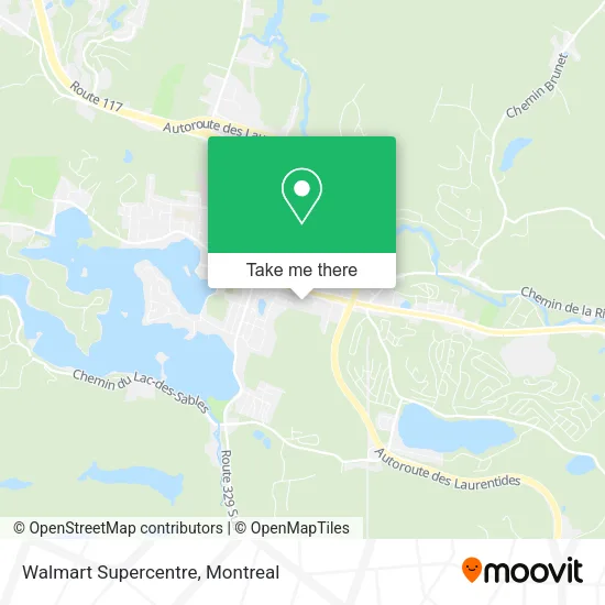 Walmart Supercentre map