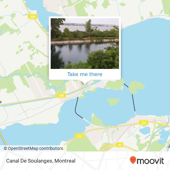 Canal De Soulanges map