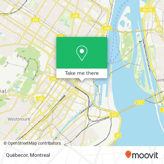 Québecor map