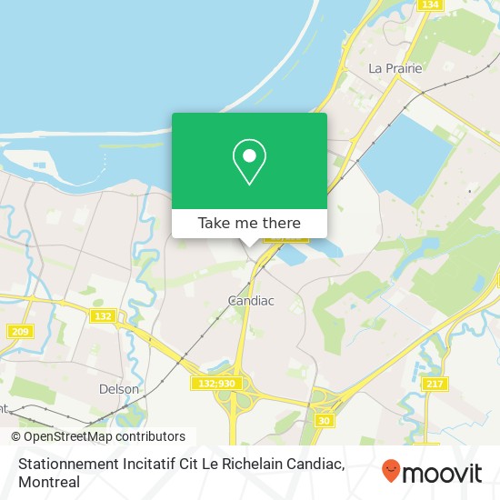 Stationnement Incitatif Cit Le Richelain Candiac map