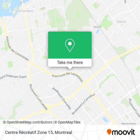 Centre Récréatif Zone 15 map