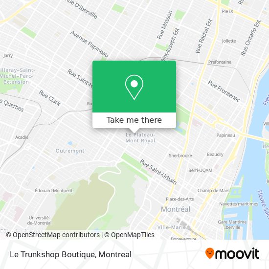 Le Trunkshop Boutique map