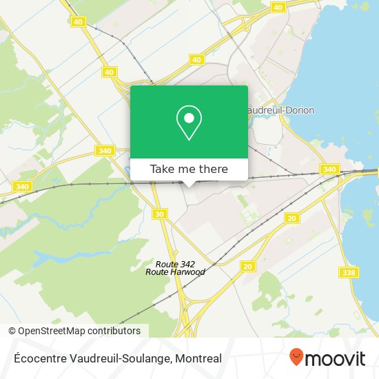 Écocentre Vaudreuil-Soulange map