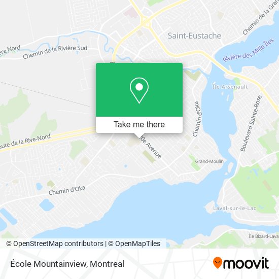 École Mountainview map