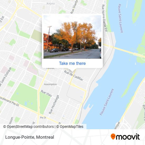 Longue-Pointe map