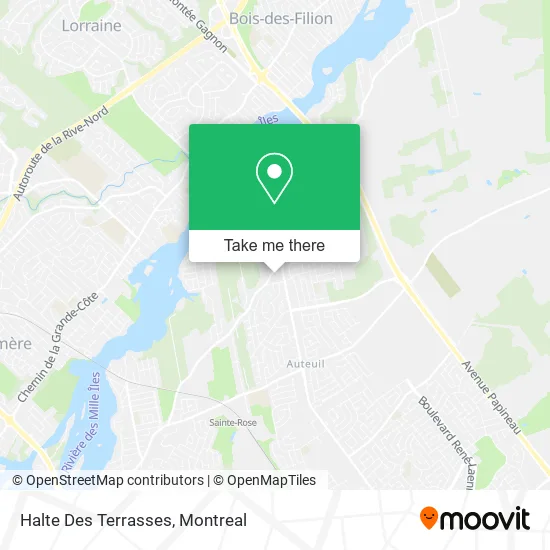 Halte Des Terrasses map