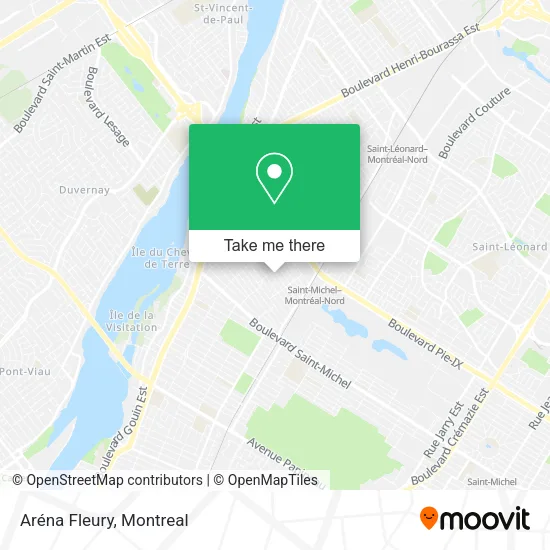 Aréna Fleury map