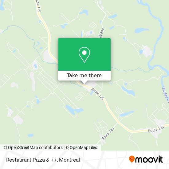 Restaurant Pizza & ++ map