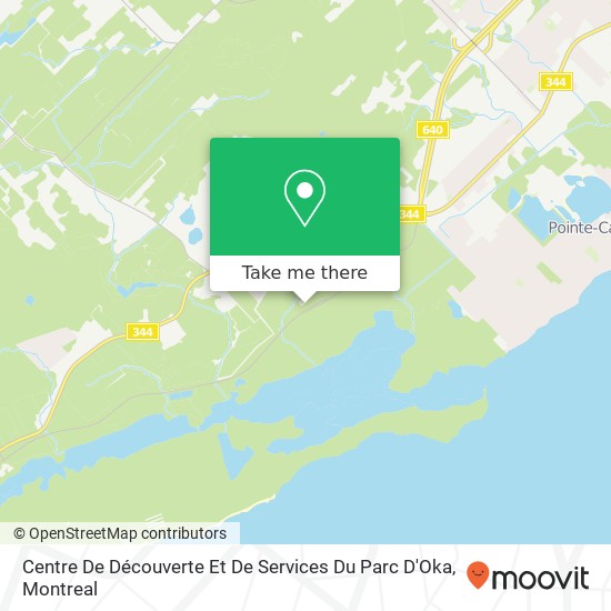 Centre De Découverte Et De Services Du Parc D'Oka map