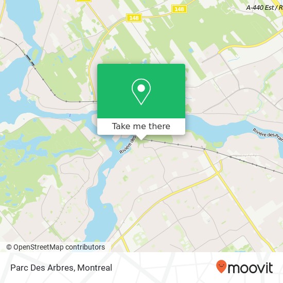 Parc Des Arbres map