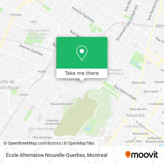 École Alternative Nouvelle-Querbes map