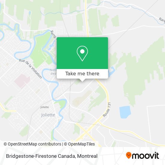 Bridgestone-Firestone Canada map