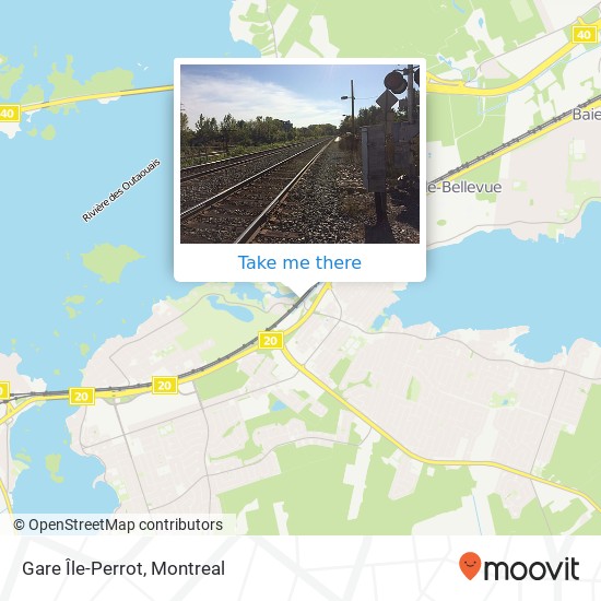 Gare Île-Perrot map