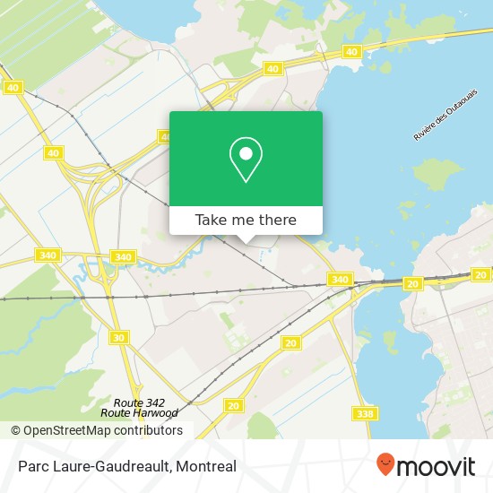 Parc Laure-Gaudreault map